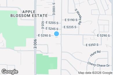 Map image of the property - 1022 E 5290 S