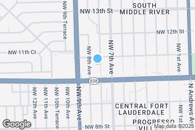 Map image of the property - 1033 NW 7th Ter