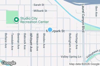 Map image of the property - 12334 Moorpark St