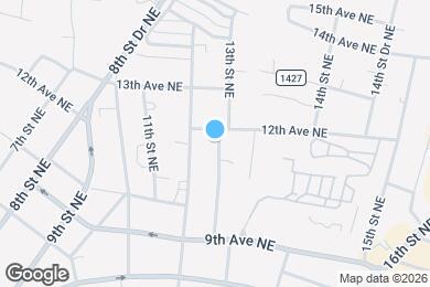 Map image of the property - 1103 12th Street Plz NE