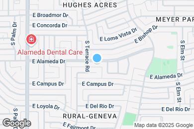 Map image of the property - 1117 E Alameda Dr