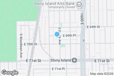 Map image of the property - 1427 E 69th Pl