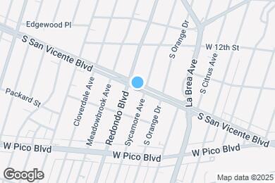 Map image of the property - 5160 San Vicente Blvd