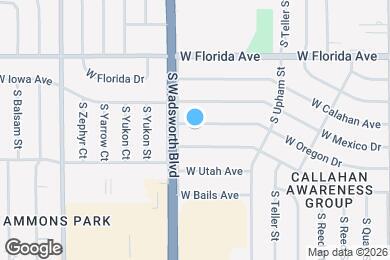 Map image of the property - 7520 W Oregon Dr