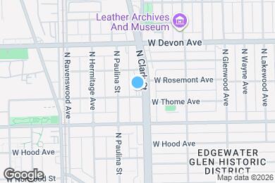 Map image of the property - 1605 W Thome Ave