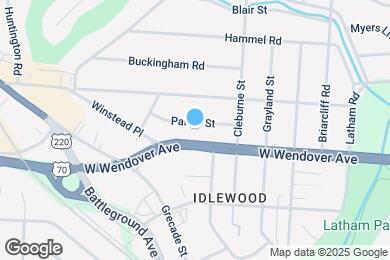 Map image of the property - 1123 Parish St
