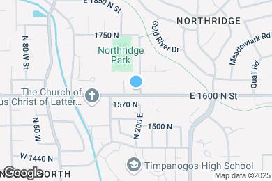 Map image of the property - 205 E 1600 N St