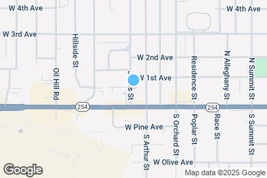 Map image of the property - 128 Jones St
