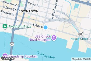 Map image of the property - 400 E Bay St