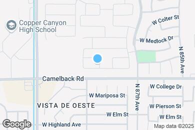 Map image of the property - 8806 W Pasadena Ave