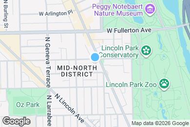 Map image of the property - 419 W Belden Ave