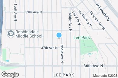 Map image of the property - 3729 Noble Ave N