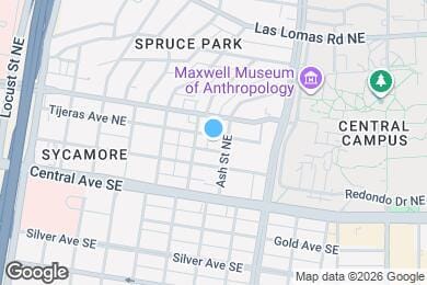 Map image of the property - 1516 Tijeras Ave NE