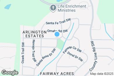 Map image of the property - 4617 Tucson Trail SW