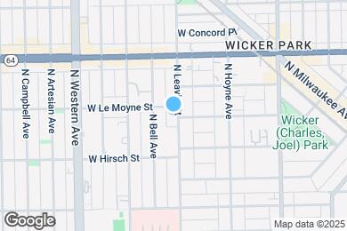 Map image of the property - 1448 N Leavitt St