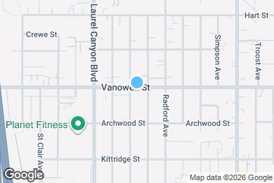Map image of the property - 11950 Vanowen St