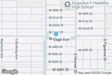 Map image of the property - 927 W Gage Ave