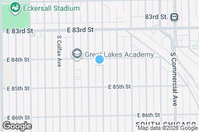 Map image of the property - 8412 S Manistee Ave