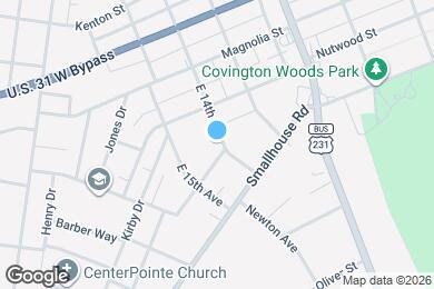 Map image of the property - 1213 E 14th Ave