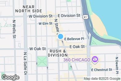 Map image of the property - 1028 N Rush St