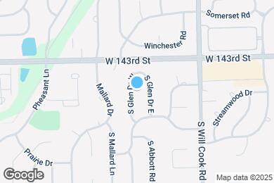 Map image of the property - 14353 S Glen Dr W