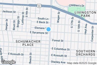 Map image of the property - 554 E Sycamore St