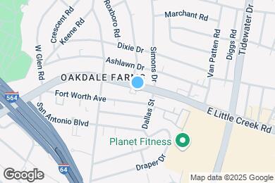 Map image of the property - 421 E Little Creek Rd