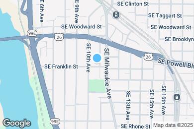 Map image of the property - 1033 SE Franklin St