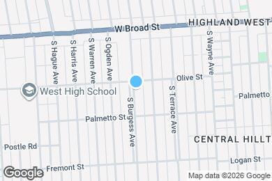 Map image of the property - 138 S Burgess Ave