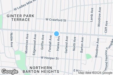 Map image of the property - 2914 Hanes Ave