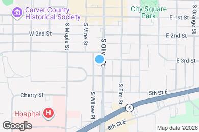 Map image of the property - 340 S Olive St