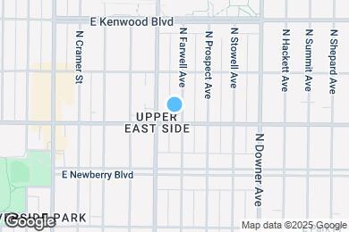 Map image of the property - 2909 N Farwell Ave