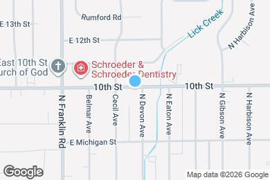 Map image of the property - 8215 E 10th St