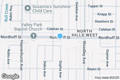 Map image of the property - 16332 Nordhoff St