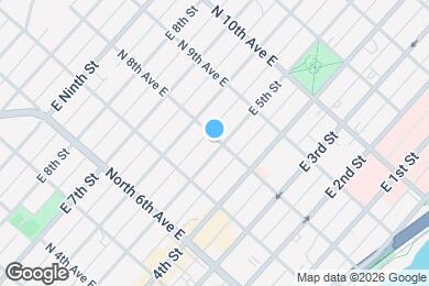 Map image of the property - 731 E 5th St