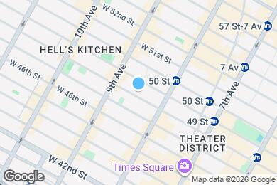 Map image of the property - 337-339-339 W 48th St