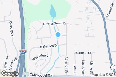 Map image of the property - 1707 Atherton Cir