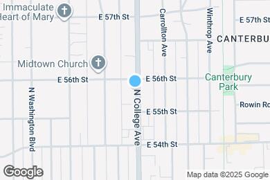 Map image of the property - 5538 N College Ave