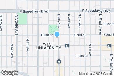 Map image of the property - 833 N 4th Ave