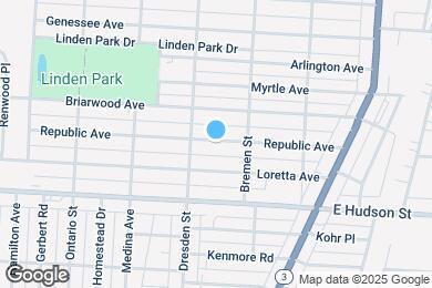 Map image of the property - 1459 Republic Ave