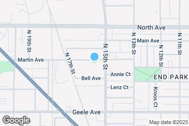 Map image of the property - 1523 Martin Ave