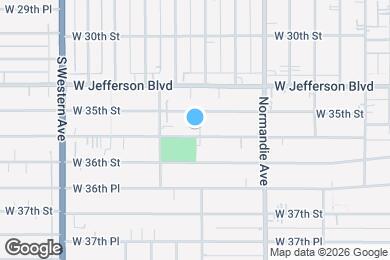 Map image of the property - 1499 W 35th Pl