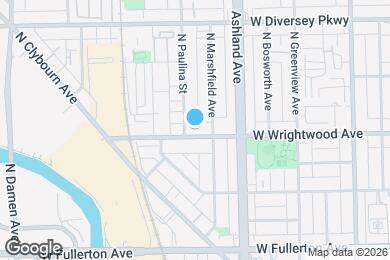 Map image of the property - 1650 W Wrightwood Ave