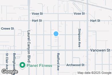 Map image of the property - 6847 Radford Ave.