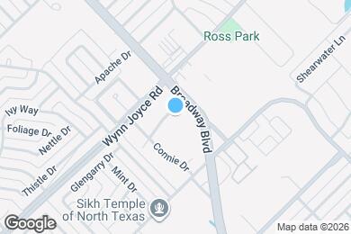 Map image of the property - 1618 Bruce Dr
