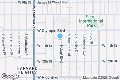 Map image of the property - 1039 S Hobart Blvd