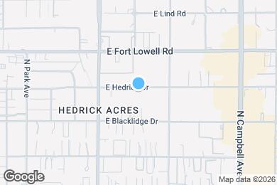 Map image of the property - 1474 E Hedrick Dr