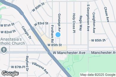 Map image of the property - 8409 Gonzaga Ave