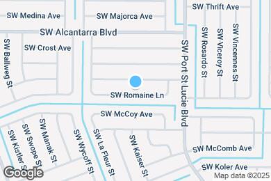 Map image of the property - 1025 SW Romaine Ln