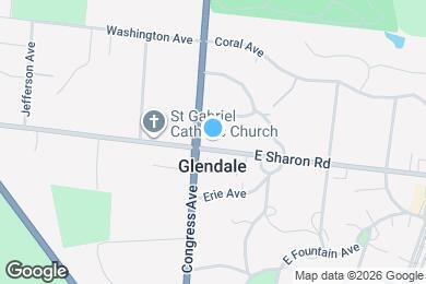 Map image of the property - 20 E Sharon Rd